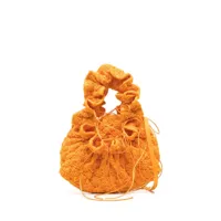 cecilie bahnsen sac cabas kiku à volants - orange