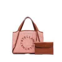 stella mccartney sac cabas à design tressé - rose