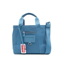 kenzo sac cabas à étiquette logo - bleu