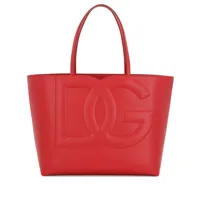 dolce & gabbana sac cabas dg logo médium - rouge