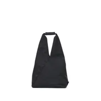 mm6 maison margiela sac cabas japanese à design piable - noir