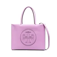 tory burch sac cabas à logo embossé - violet
