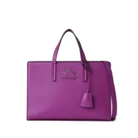 karl lagerfeld sac cabas à plaque logo - violet