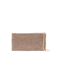 benedetta bruzziches mini sac à main à logo strassé - rose