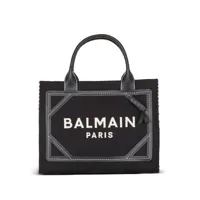 balmain sac cabas à motif monogrammé - noir