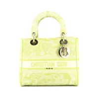 christian dior pre-owned sac à main lady dior médium pre-owned (2020) - vert