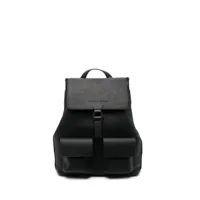 longchamp sac à dos en cuir à motif 3d - noir