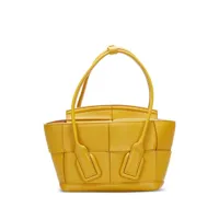 bottega veneta pre-owned mini sac cabas arco intrecciato - jaune
