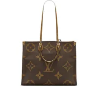 louis vuitton pre-owned sac cabas onthego gm pre-owned (2019) - marron