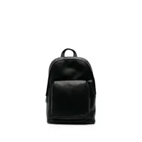 calvin klein sac à dos zippé à logo imprimé - noir