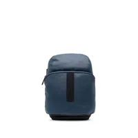 piquadro sac à dos mono à design imperméable - bleu