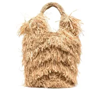 made for a woman sac cabas kifafa en paille - tons neutres