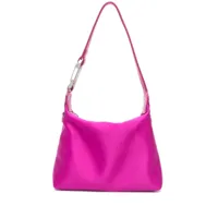 eéra sac cabas à design tissé en satin - rose