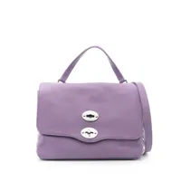 zanellato sac à main baby postina en cuir - violet