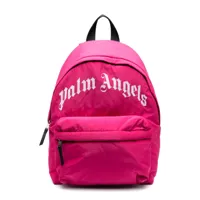 palm angels kids sac à dos à logo imprimé - rose