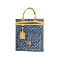 louis vuitton pre-owned sac à main monogram shopper (2005) - bleu