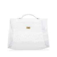 hermès pre-owned sac de plage kelly pre-owned - blanc