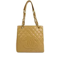 chanel pre-owned sac cabas petite shopping (2002) - tons neutres