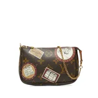 louis vuitton pre-owned sac porté épaule mini pochette pre-owned (2008) - marron