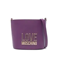 love moschino sac seau à logo lettre - violet