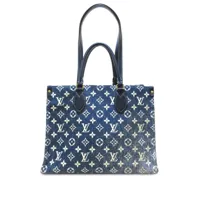 louis vuitton pre-owned sac cabas onthego mm pre-owned (2022) - bleu