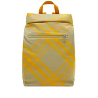 burberry sac à dos roll à carreaux - jaune