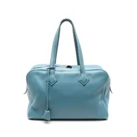 hermès pre-owned sac cabas victoria ii 35 - bleu