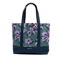 ps paul smith sac cabas en toile à fleurs - multicolore
