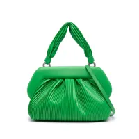 themoirè sac à main tia à design plissé - vert