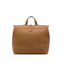 marsèll sac à main borso en cuir - marron