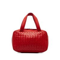 bottega veneta pre-owned sac à main en cuir intrecciato (2012-2017) - rouge