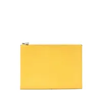 hermès pre-owned pochette en cuir - jaune