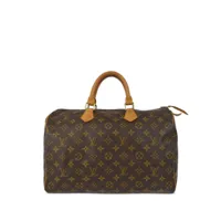 louis vuitton pre-owned sac cabas speedy 35 pre-owned (2003) - marron