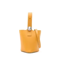 loewe petit sac seau à plaque logo - jaune
