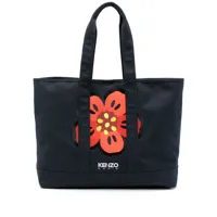 kenzo grand sac à main kenzo utility - bleu