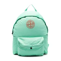 stone island junior sac à dos à patch logo - vert