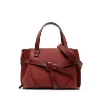 loewe pre-owned mini sac à main gate (2018-2023) - rouge