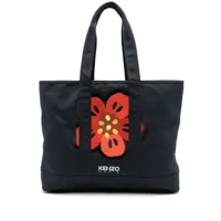 kenzo sac cabas à design multi-poches - bleu