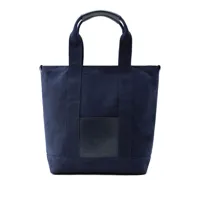 woolrich sac cabas à logo embossé - bleu