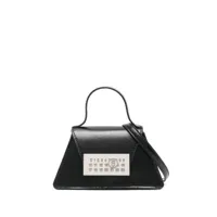mm6 maison margiela mini sac à main numeric en cuir - noir