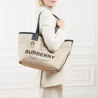 burberry sacs portés main, medium london tote bag en beige - totespour dames