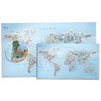 awesome maps best dive spots in the world vinyl map multicolore 146 x 86 cm