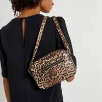 sac à main imprimé léopard
