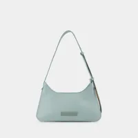 sac à main platt mini - acne studios - cuir - bleu clair