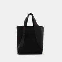sac cabas à bandoulière, taille m, en polyester noir