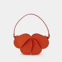 sac à main origami - coperni - cuir - orange vif