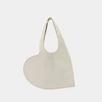 tote bag mini heart - coperni - coton - beige