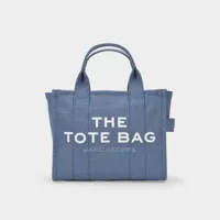 sac the mini tote en toile bleue