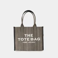 the large tote bag monogram - marc jacobs - coton - beige multi