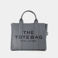 the small tote bag - marc jacobs - cuir - wolf grey